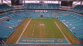 Weather camera view of Hard Rock Stadium (east lot).