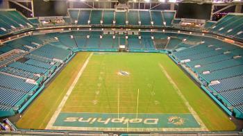 Weather camera view of Hard Rock Stadium (east lot).