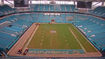Weather camera view of Hard Rock Stadium (east lot).