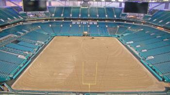 Weather camera view of Hard Rock Stadium (east lot).