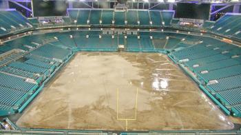 Weather camera view of Hard Rock Stadium (east lot).