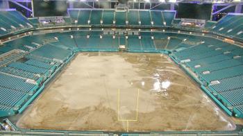 Weather camera view of Hard Rock Stadium (east lot).