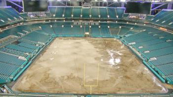 Weather camera view of Hard Rock Stadium (east lot).