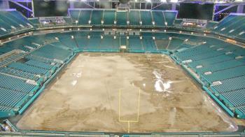 Weather camera view of Hard Rock Stadium (east lot).