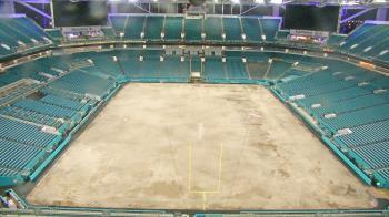 Weather camera view of Hard Rock Stadium (east lot).