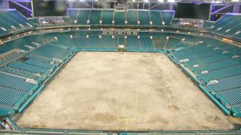 Weather camera view of Hard Rock Stadium (east lot).