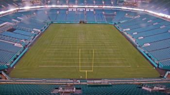 Weather camera view of Hard Rock Stadium (east lot).