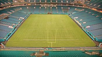 Weather camera view of Hard Rock Stadium (east lot).