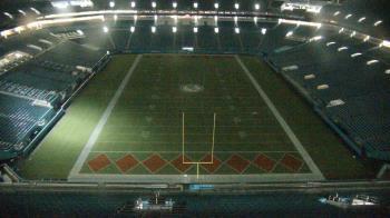 Weather camera view of Hard Rock Stadium (east lot).