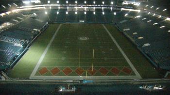 Weather camera view of Hard Rock Stadium (east lot).
