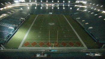 Weather camera view of Hard Rock Stadium (east lot).