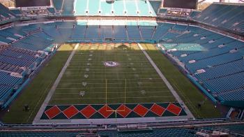 Weather camera view of Hard Rock Stadium (east lot).