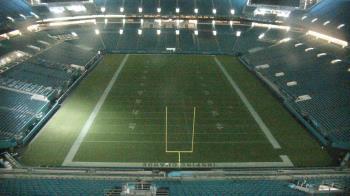 Weather camera view of Hard Rock Stadium (east lot).