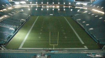 Weather camera view of Hard Rock Stadium (east lot).