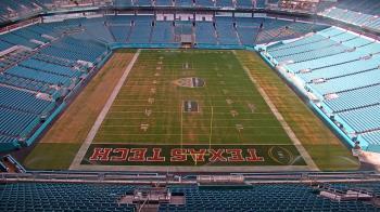 Weather camera view of Hard Rock Stadium (east lot).