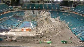 Weather camera view of Hard Rock Stadium (east lot).