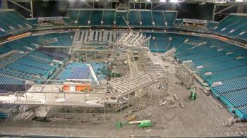 Weather camera view of Hard Rock Stadium (east lot).
