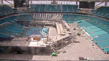 Weather camera view of Hard Rock Stadium (east lot).