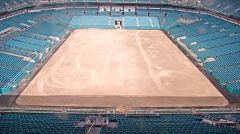 Weather camera view of Hard Rock Stadium (east lot).