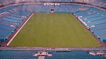 Weather camera view of Hard Rock Stadium (east lot).