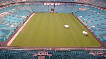 Weather camera view of Hard Rock Stadium (east lot).