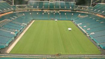 Weather camera view of Hard Rock Stadium (east lot).