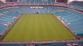 Weather camera view of Hard Rock Stadium (east lot).
