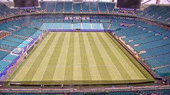 Weather camera view of Hard Rock Stadium (east lot).