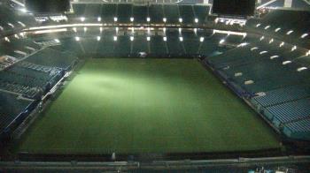 Weather camera view of Hard Rock Stadium (east lot).