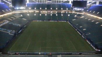 Weather camera view of Hard Rock Stadium (east lot).