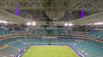 Weather camera view of Hard Rock Stadium (east lot).