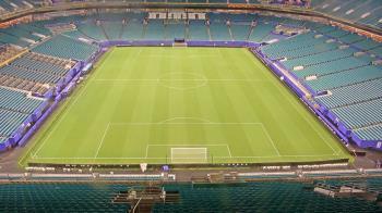 Weather camera view of Hard Rock Stadium (east lot).