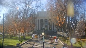 Weather camera view of Prescott Courthouse Square.