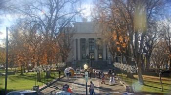 Weather camera view of Prescott Courthouse Square.