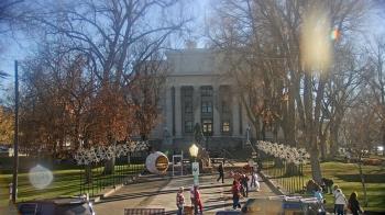 Weather camera view of Prescott Courthouse Square.