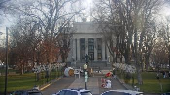 Weather camera view of Prescott Courthouse Square.