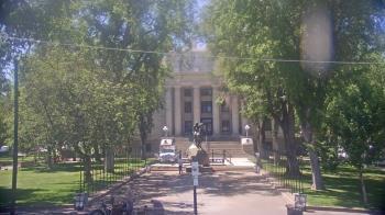Weather camera view of Prescott Courthouse Square.
