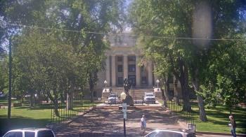 Weather camera view of Prescott Courthouse Square.