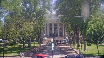 Weather camera view of Prescott Courthouse Square.