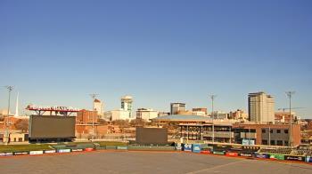 Weather camera view of Riverfront Stadium.