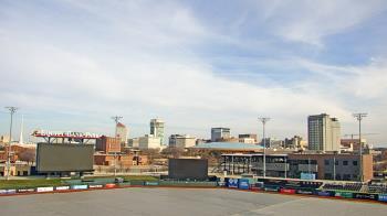 Weather camera view of Riverfront Stadium.