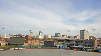Weather camera view of Riverfront Stadium.