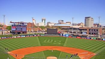 Weather camera view of Riverfront Stadium.