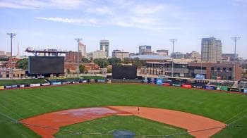 Weather camera view of Riverfront Stadium.