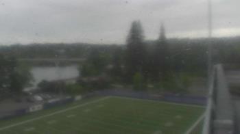 Weather camera view of KING5 at Husky Stadium.