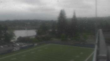 Weather camera view of KING5 at Husky Stadium.