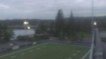 Weather camera view of KING5 at Husky Stadium.