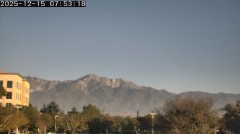 Weather camera view of San Bernardino CA.