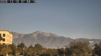 Weather camera view of San Bernardino CA.