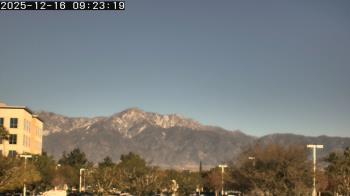 Weather camera view of San Bernardino CA.